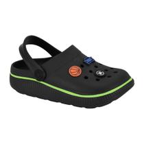 Sandália Babuche Infantil Preto Amarelo Neon Molekinho 2874.202 Sandália Babuche Infantil Preto Amarelo Neon Molekinho 2874.202