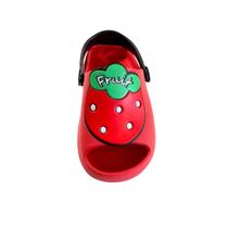 Sandália Babuche Infantil Slide Chinelo Menina Morango Bebê Confortafel Leve