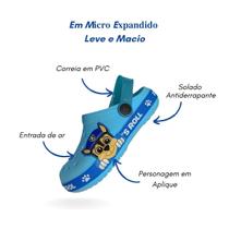 Sandália Babuche Krocss Infantil Menino Presonagem Lig Shoes