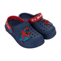 Sandália Babuche Marvel Spider-Man Menino Grendene Kids Azul Escuro / Vermelho 30