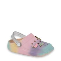Sandália Babuche Menina Leve Glitter Pins Molekinha 2591.408
