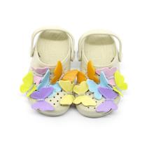 Sandália Babuche Plugt Infantil Ventor Menina Baby Drops Borboletas Bege