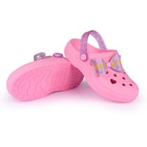 Sandália Babuche Premium Kids Menina Laço Poá Rosa Com Glitter Pink Mar&Cor