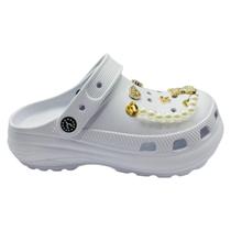 Sandália Babuche Yvate Feminino Adulto com Kit de Bottons