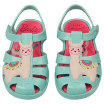 Sandália Baby Barbie Love - Verde Água