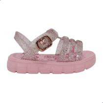 Sandália Baby Grendene Kids Barbie Land Rosa Glitter