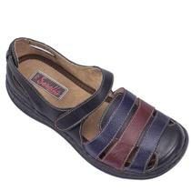 Sandalia Baixa Confort Feminina tiras Coloridas Em Couro Retrô Atualizado 7073 Dia a Dia Sandalia Baixa Confort Feminina tiras Coloridas Em Couro Retrô Atualizado 7073 Dia a Dia