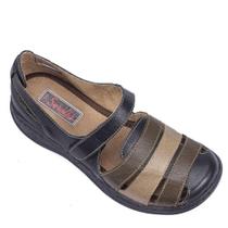 Sandália Baixa Confort Feminina tiras Coloridas Em Couro Retrô Atualizado 7073 Dia a Dia - Serella Sandália Baixa Confort Feminina tiras Coloridas Em Couro Retrô Atualizado 7073 Dia a Dia - Serella