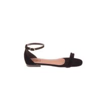 Sandália Baixa Feminina Flat Casual Traseiro Fechado Preto Sandália Baixa Feminina Flat Casual Traseiro Fechado Preto