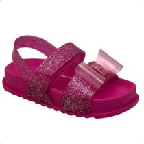 Sandália Barbie Charm Baby Menina Rosa Ref:23202