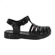 Sandália Barbie Feminino Rosa Claro e preto Ref:22459 Sandália Barbie Feminino Rosa Claro e preto Ref:22459