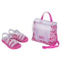 Sandália Barbie Sweet Bag 22955 Rosa Transparente