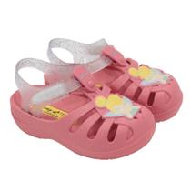 Sandália bb Grendene Kids 22303 Disney Magic Rosa/Vidro Glitter