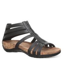 Sandália BEARPAW Layla Wide preta de material sintético feminina tamanho 35
