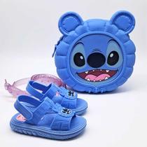 Sandália Bebê Grendene + Bolsa Infantil Stich Estilo 23224