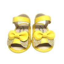 Sandalia Bebe Infantil Menina Laço Amarelo Manozinhos Baby Ref.S064 Sandalia Bebe Infantil Menina Laço Amarelo Manozinhos Baby Ref.S064
