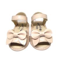 Sandalia Bebe Infantil Menina Laço Bege Manozinhos Baby Ref.S072