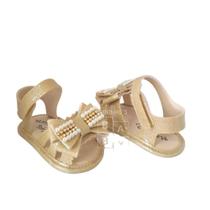 Sandalia Bebe Infantil Menina Luxo Laço Strass Manozinhos Baby Ref.LP01