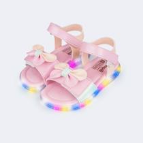 Sandália Bebê Led Pampili Lulli Laço Candy Colors Sandália Bebê Led Pampili Lulli Laço Candy Colors