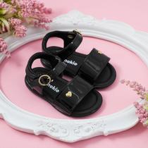 Sandália Bebê Menina Pinokio Glam Black - Elegância E Conforto Em Cada Passo Sandália Bebê Menina Pinokio Glam Black - Elegância E Conforto Em Cada Passo