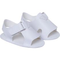 Sandália Bebê Meninas e Meninos Fecho Fácil Antiderrapante Branco Sandália Bebê Meninas e Meninos Fecho Fácil Antiderrapante Branco