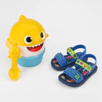 Sandália Bebê Personalidade Baby Shark Lanchinho REF: 22520 Sandália Bebê Personalidade Baby Shark Lanchinho REF: 22520
