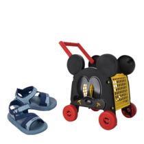 Sandália Bebê Personalidade Disney Baby Car Com Brinquedo REF: 23079 Sandália Bebê Personalidade Disney Baby Car Com Brinquedo REF: 23079