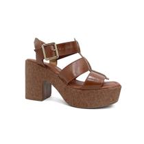 Sandália Bebecê Plataforma T5119-054 Pecan