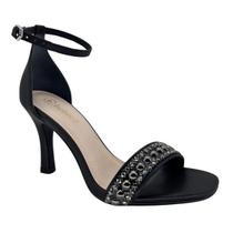 Sandália Bebecê Salto Fino com Pedrarias 7527274 - Feminino