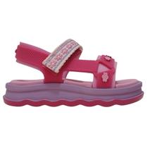 Sandália BebêS Zaxynina com tiras autocolantes e Estampa de Flores