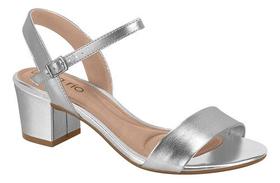 Sandalia Beira Rio Conforto Salto Baixo Grosso Basica Festa