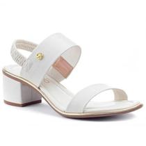 Sandália Beira Rio Feminina Tiras Largas Elástico Branca Off Sandália Beira Rio Feminina Tiras Largas Elástico Branca Off