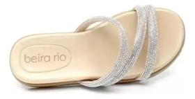 Sandália Beira Rio Feminina Tiras Strass 8488.108 Sandália Beira Rio Feminina Tiras Strass 8488.108