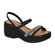 Sandalia Beira Rio Feminino 8455.307 Salto Plataforma Anabela Casual