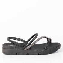 Sandália Beira Rio Flatform 8387530 Preto