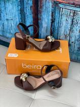 Sandália Beira Rio Marrom Conhaque