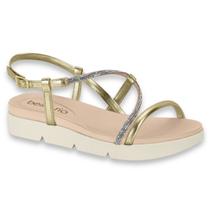 Sandalia Beira Rio Original Feminina Papete Flat Estilo Tiras Com Brilho Elegante Lancamento Fashion Casual Conforto Elegante