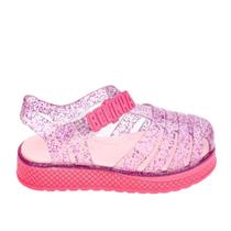 Sandália Belinha Infantil Kidy Plataforma Rosa Glitter