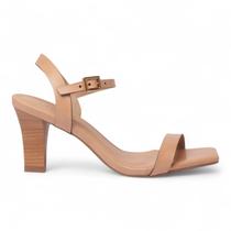 Sandália Belluco Salto Médio Bico Quadrado Gisele