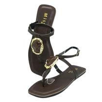 Sandalia Betta Marrom Miss Shoes Cor:MarromTamanho:37