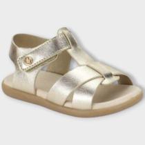 Sandália Bibi Premium Menina Batismo Moda Infantil Papete Metalizada Baby Soft Brilhante Glamour