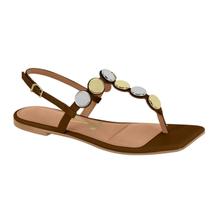 Sandália Bico Quadrado Pelica Vizzano 021005