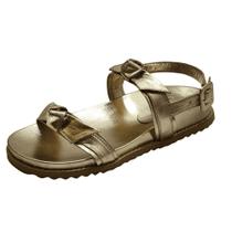Sandália Bk Laço Couro Ouro Light Sandália Bk Laço Couro Ouro Light