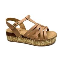 Sandalia Bottero Anabela De Couro 364203 Brown Sugar