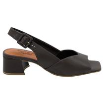 Sandália Bottero Couro Legítimo Salto Bloco Burnish Sandália Bottero Couro Legítimo Salto Bloco Burnish