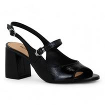 Sandália Bottero Salto Bloco Feminina em Couro Sandália Bottero Salto Bloco Feminina em Couro