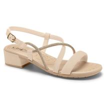 Sandália Campesí Salto Bloco CP794 Feminino Creme