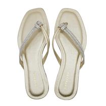 Sandália Careflex Rasteira Feminina com Brilho Rasteirinha