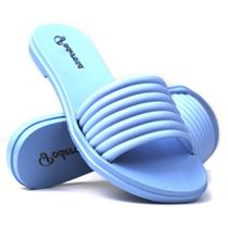 Sandália Casual Emborrachada Feminino Rasteira Aberta Sandália Casual Emborrachada Feminino Rasteira Aberta