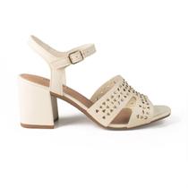 Sandália Casual Fem Dakota De Salto Bloco Y8313 cream